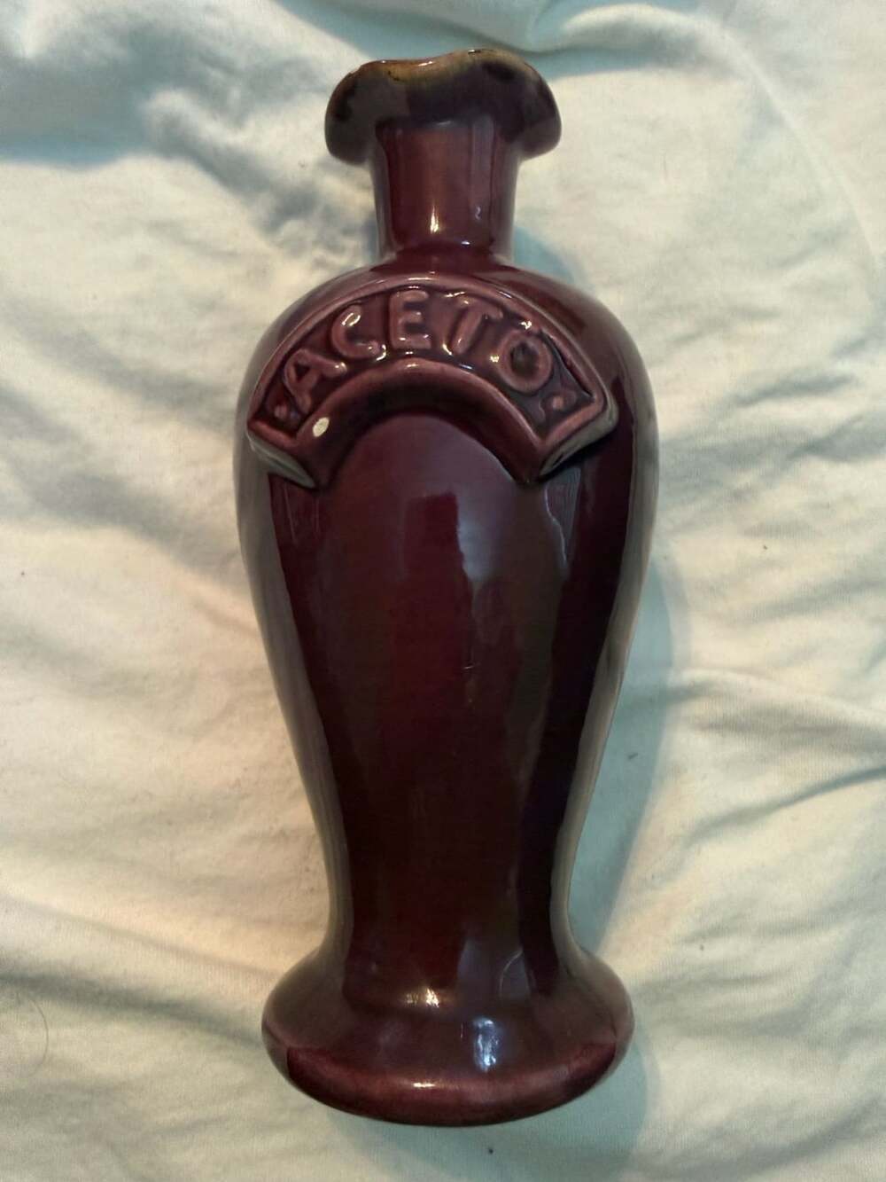 ceramiche il nodo ceramic pipe planter burgundy Italy